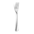 stainless steel dessert for on a white background 