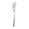 stainless steel dessert for on a white background 