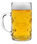 .3 Litre Glass Beer Stein Lined at 2 Pints x 6