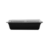black microwave food container