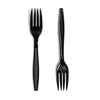 Black Premium Reusable PS 7" Fork - 1000pk