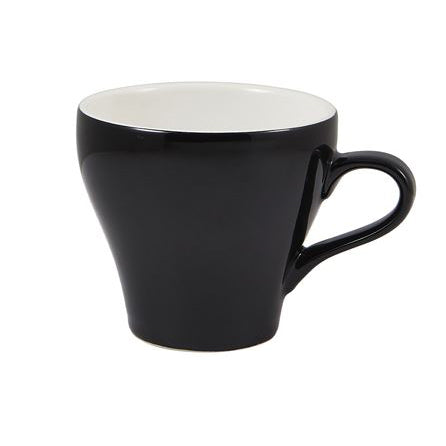 GenWare Porcelain Black Tulip Cup 35cl/12.25oz - Pack 6