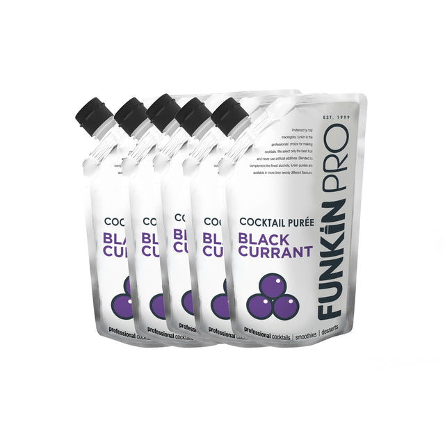 5 pouches of funkin blackcurrant puree