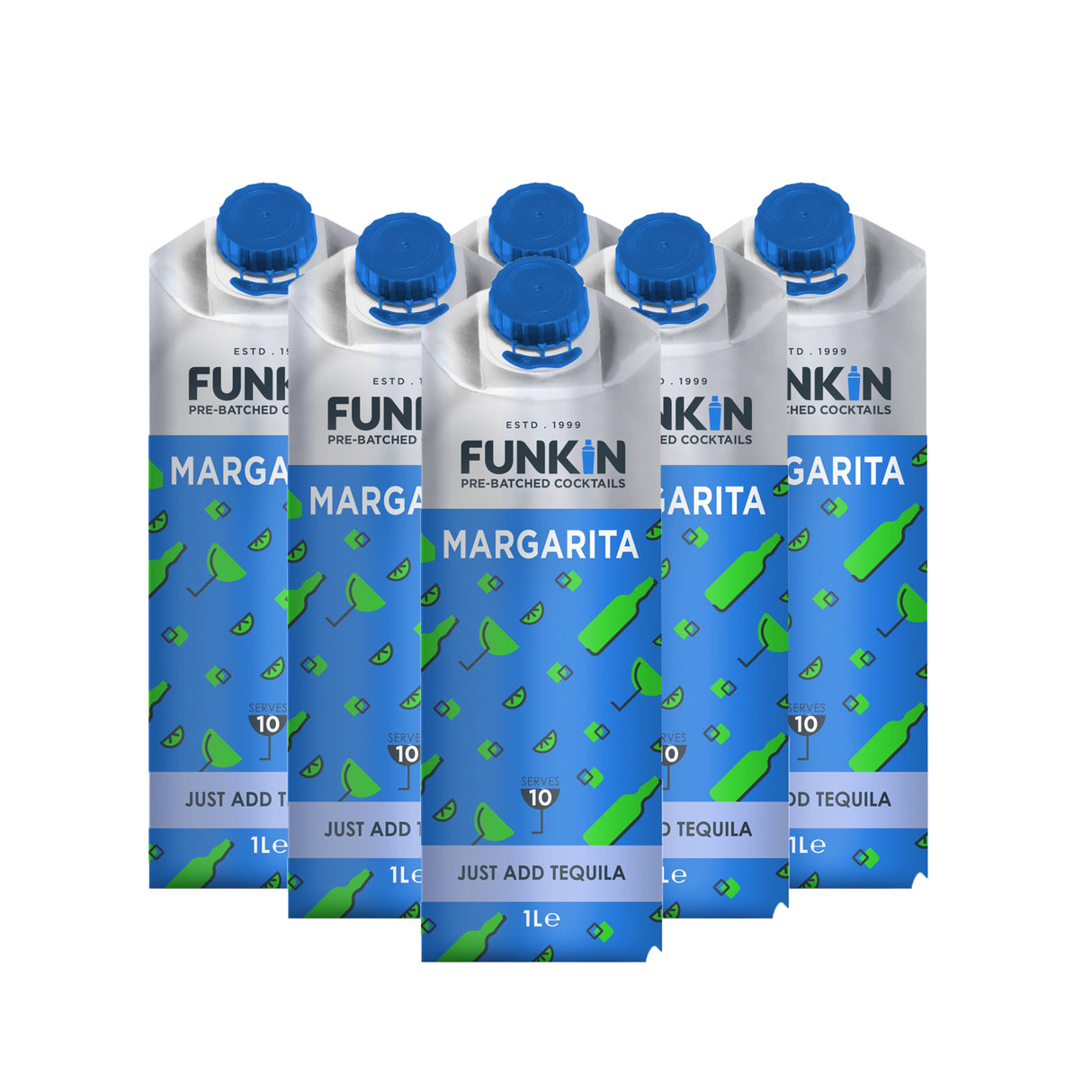 6 funkin margarita bottles