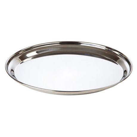 Stainless Steel Round Flat Tray 40cm/15 3/4" - Pack 1