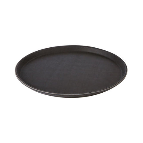 Black Round Non-Slip Tray 35.5cm/14" - Pack 1
