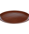 Round Mahogany Wood Tray 33cm / 13" - Pack 1