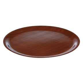 Round Mahogany Wood Tray 33cm / 13" - Pack 1