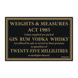 35ml Spirit Measures Notice