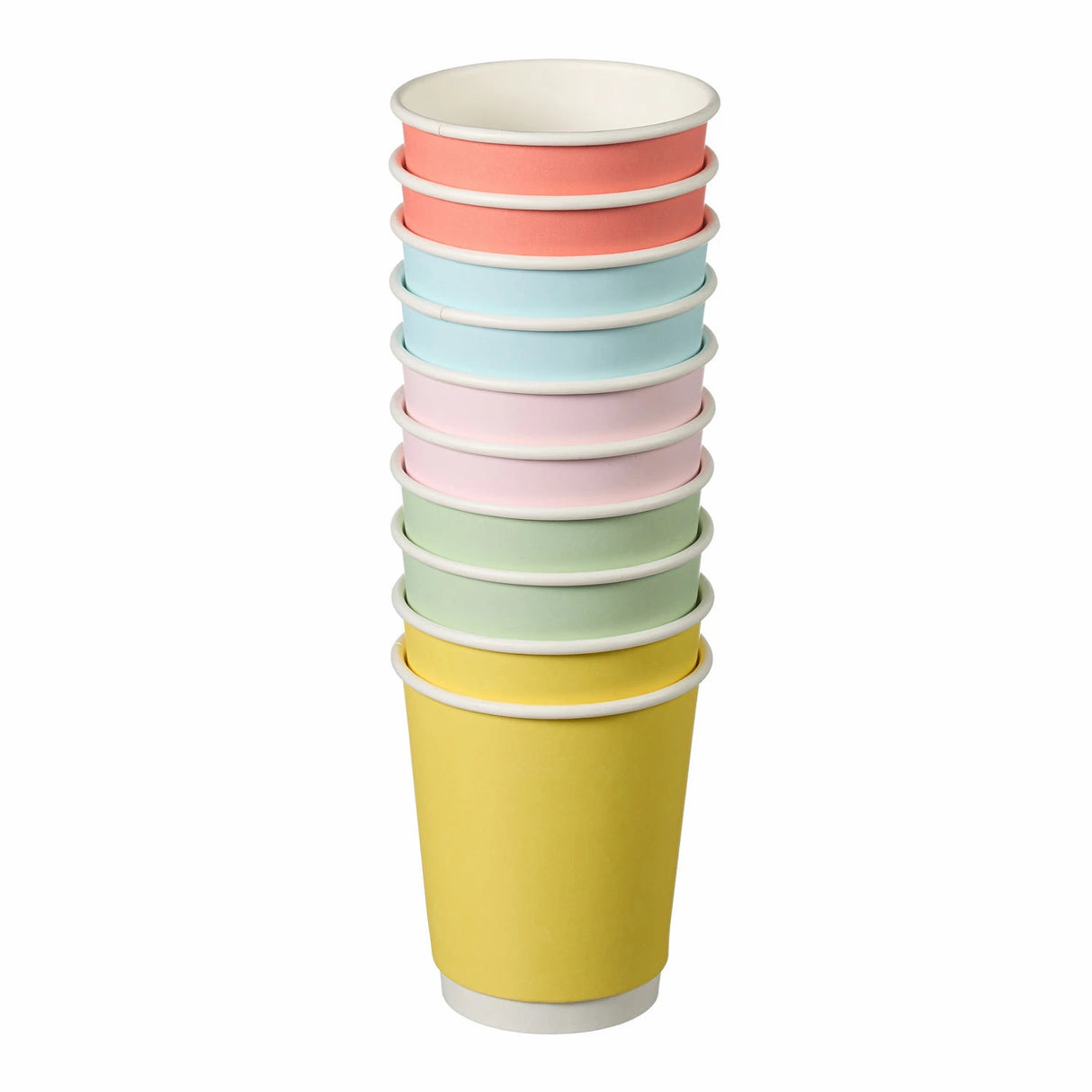 Confetti Mixed Colour Double Wall Hot Cup (PE Lined) - 12oz - 500pk