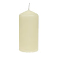 Pillar candle on a white background