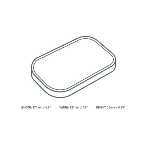 Vegware Black Rectangular paper lid - 300pk - Fits SBC-16/SBC-24/SBC-34