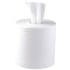 Roll of white tissue  on a white background
