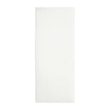 White rectangular napkin on a white background