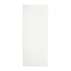 White rectangular napkin on a white background