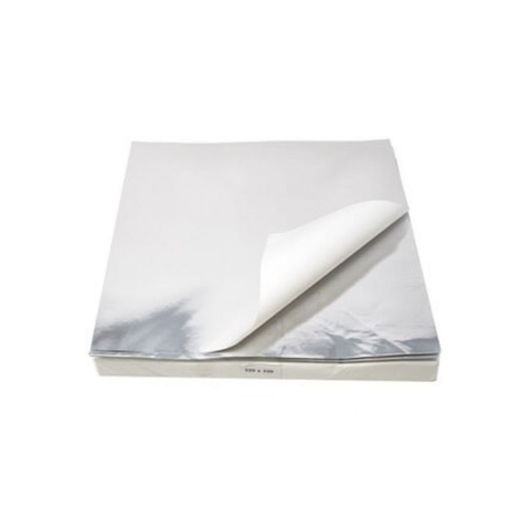 Foil Sheets Silver 27cm x 30cm 15mu No Print 500pk