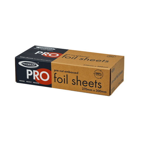 Foil Sheets Silver 27cm x 30cm 15mu No Print 500pk