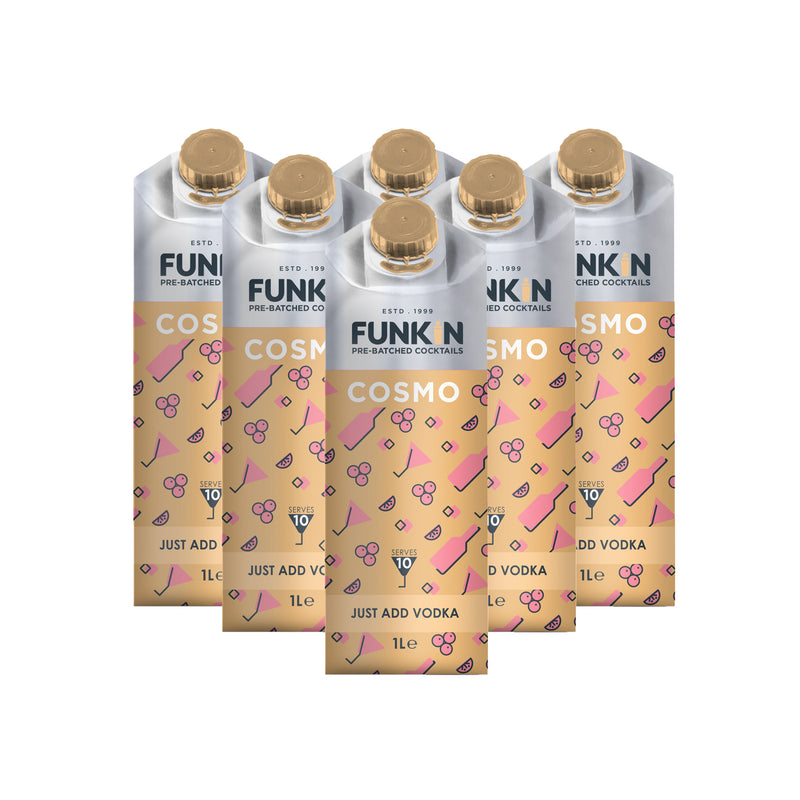 Funkin Cosmopolitan Cocktail Mixer 1 Litre - 6 Pack