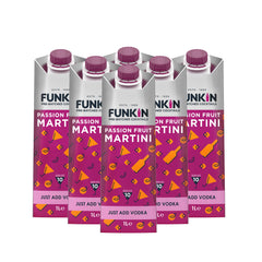 Funkin Passion Fruit Martini Cocktail Mixer 1 Litre - 6 Pack