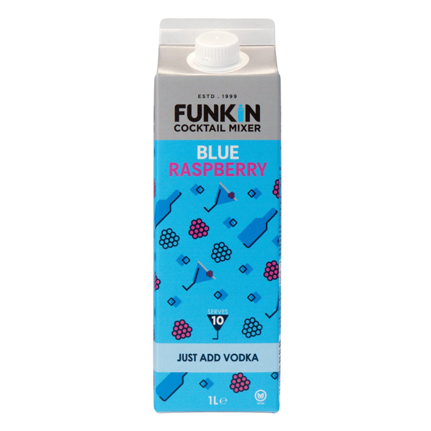 Funkin Blue Raspberry Cocktail Mixer 1ltr | Love Tiki
