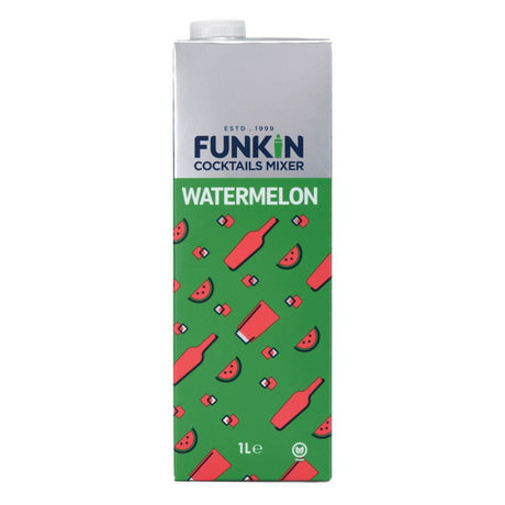 Funkin Watermelon cocktails mixer carton on a white background