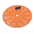 Orange circular object with a textured surface and 'Robert Scott' branding on a white background