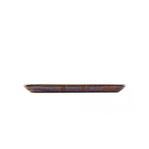 genware terra porcelain aqua blue narrow rectangular platter