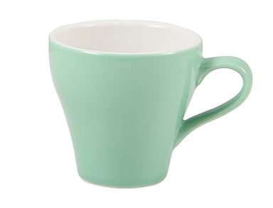 Genware Porcelain Green Tulip Cup 18cl/6.25oz - Pack of 6