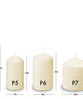 Pillar Candle - Ivory - 120/60mm - 12 Pk