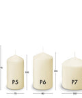 Pillar Candle - Ivory - 200x70mm - 6 Pk