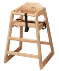 Bolero Wooden High Chair Natural Finish