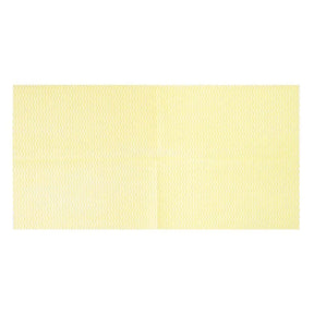 Rectangular light yellow cloth  on a white background