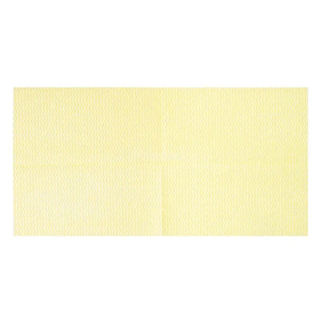Rectangular light yellow cloth  on a white background