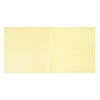Rectangular light yellow cloth  on a white background