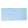 Rectangular blue cleaning cloth on a white background