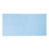Rectangular blue cleaning cloth on a white background