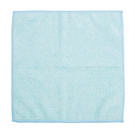 Light blue cleaning cloth  on a white background