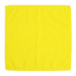 Yellow square cloth on a white background