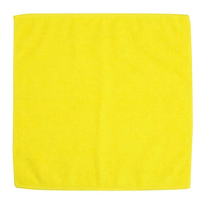 Yellow square cloth on a white background