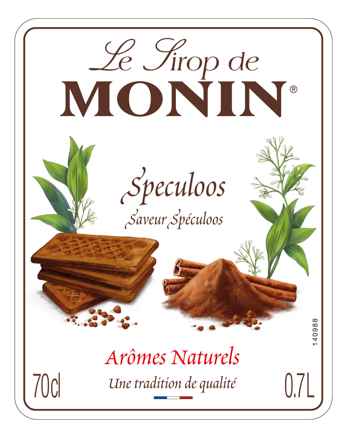 monin speculoos syrup label