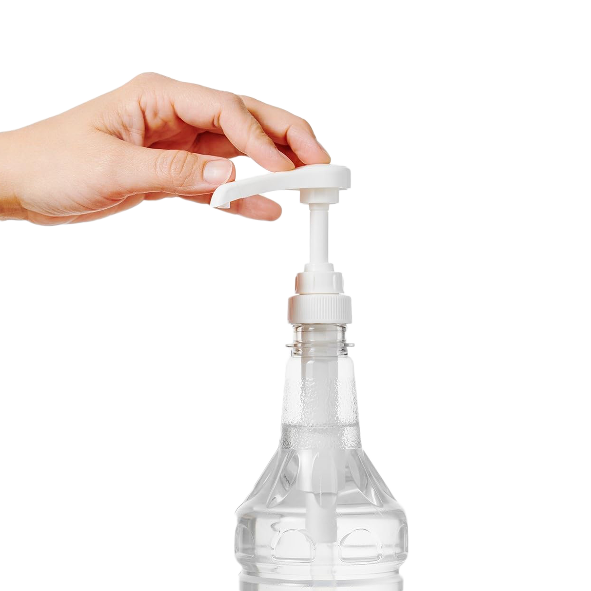 monin syrup bottle pump on a glass bottle