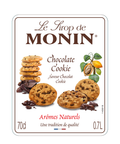 monin chocolate cookie syrup bottle label