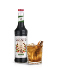 monin cold brew syrup bottle and drink