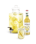 drinks dispenser jare with moon lemon rancho syrup