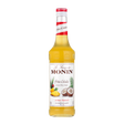 Monin Pina Colada syrup bottle on a white background