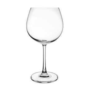 A clear crystal gin glass with a slim stem and a wide bowl, part of the Olympia Crystal Bar Collection.
