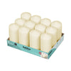 Pillar Candle - Ivory - 120/60mm - 12 Pk