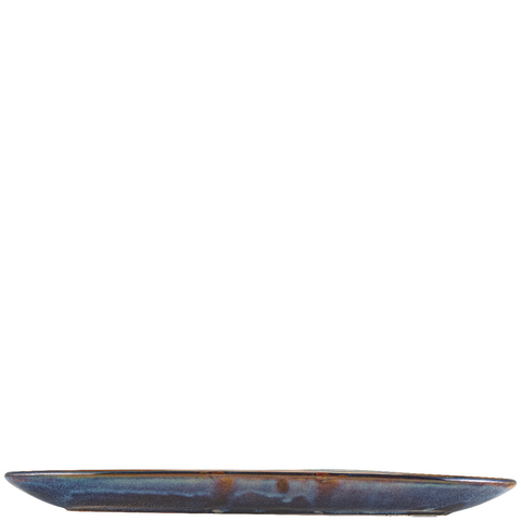 Terra Porcelain Aqua Blue Organic Platter 31cm Pack 6