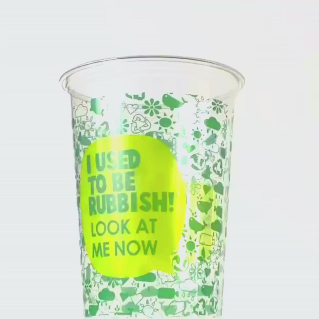 I Used To Be Rubbish Recycled Pint Cup CE - 1000 Pack