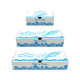 Printed fish and chips boxes